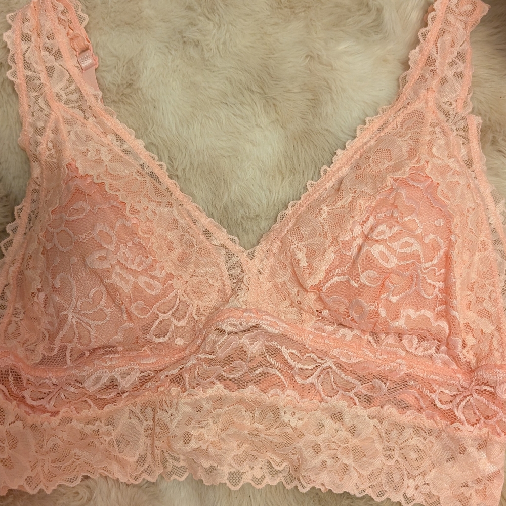 Lace Bralette in Soft Pink